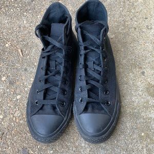 Black high top Converse